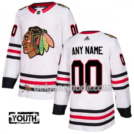 Kinder Eishockey Chicago Blackhawks Custom Adidas 2017-2018 Weiß Authentic